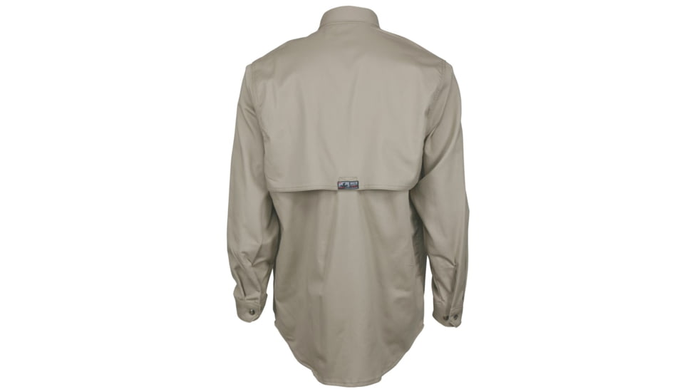 MCR Safety Summit Breeze Flame Resistant Shirt, 7oz 100% Cotton, with Vented Underarms and Back, CAT 2, Tan, S, SBS2003S