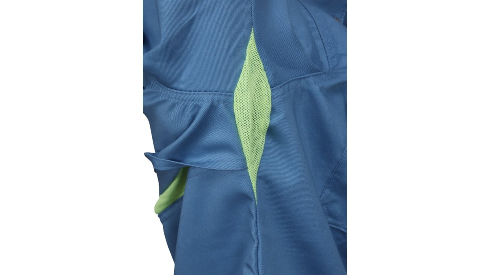 MCR Safety SBS2006L Summit Breeze Flame Resistant Shirt, 7oz 100% Cotton, with Vented Underarms and Back, CAT 2, Medium Blue, L, SBS2006L