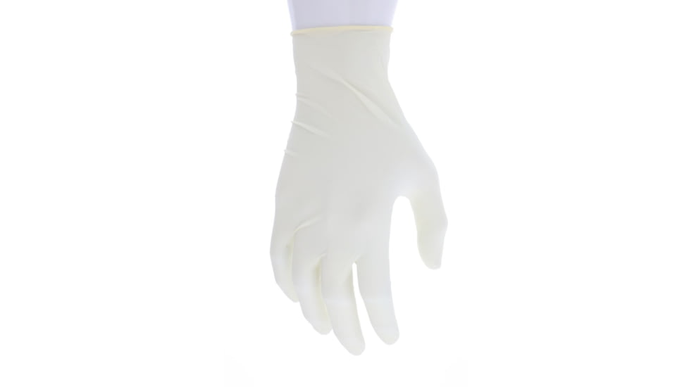 MCR Safety SensaTouch Disposable Latex Gloves, Powder Free Medical Grade, 9.5in Length, 5 mil Thickness, White, X - Large, 5045XL