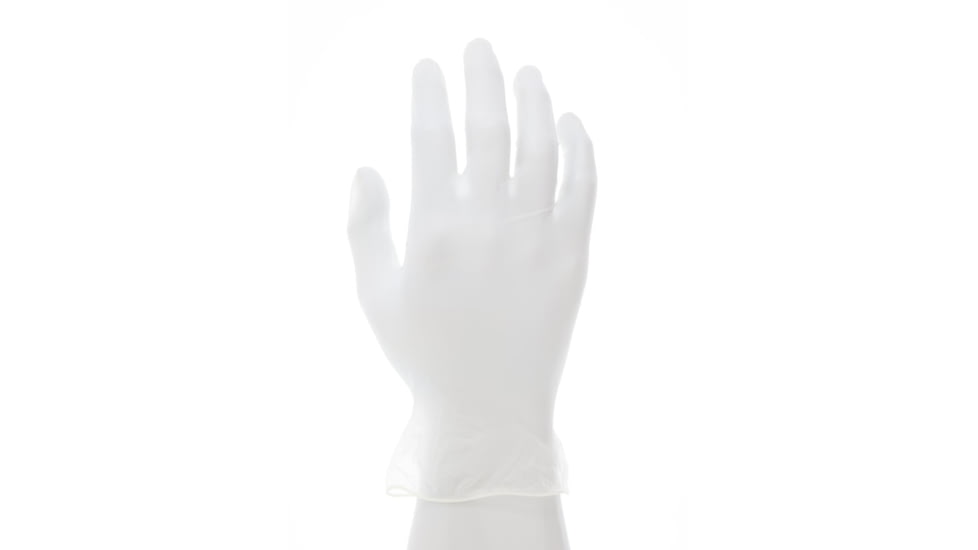 MCR Safety SensaTouch Disposable Vinyl Glove, Powder Free Industrial Food Service Grade, 9in Length, 3 mil Thickness, Clear, Large, 5014L