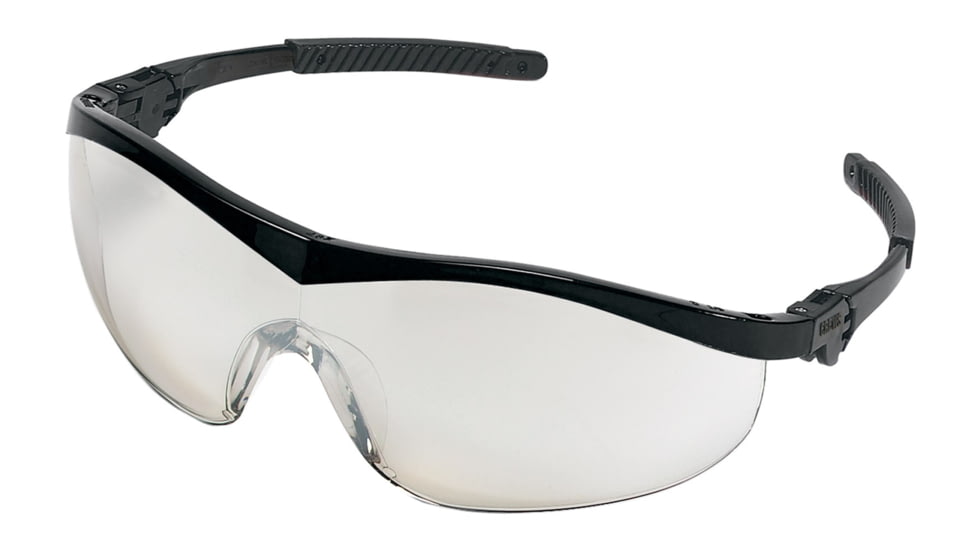 MCR Safety ST1 Series Safety Glasses, Non-Slip Temple Grips, I/O Clear Mirror, One Size, ST119