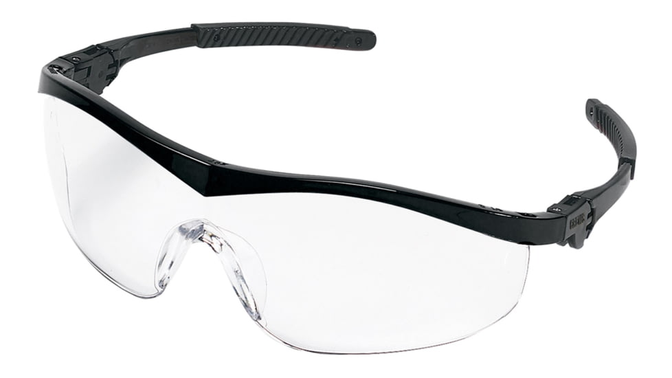 MCR Safety ST110 ST1 Series Safety Glasses, Non-Slip Temple Grips, Clear, One Size, ST110