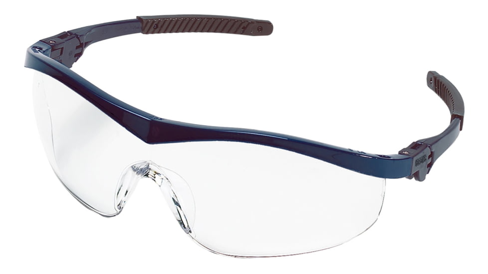 MCR Safety ST120 ST1 Series Safety Glasses, Non-Slip Temple Grips, Clear, One Size, ST120