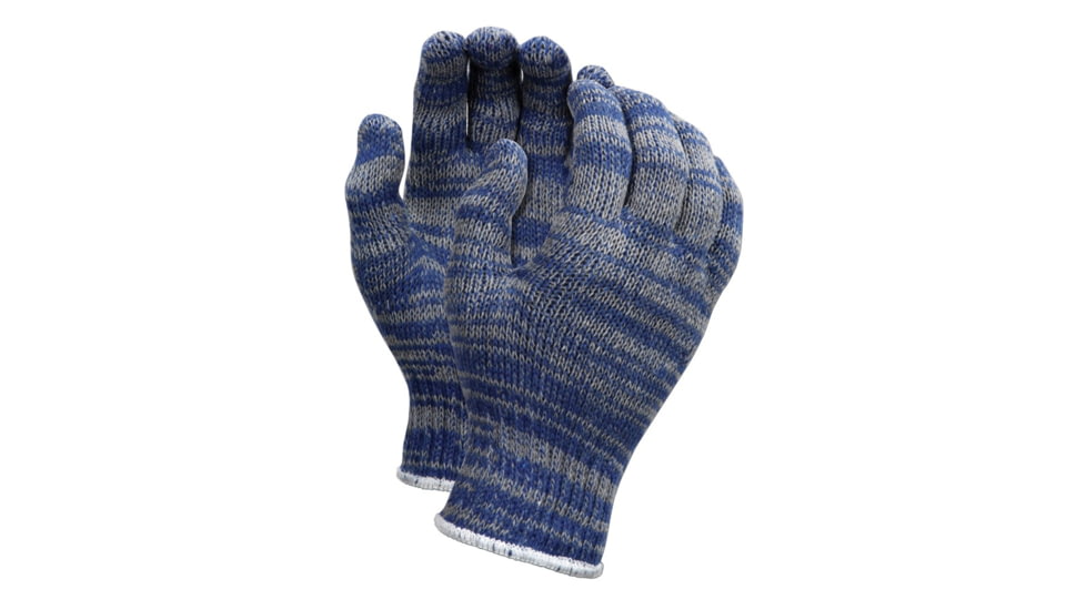 MCR Safety String Knit Work Gloves, 7 Gauge Economy Weight, Cotton Polyester, Multi-Color, Large, 9642L