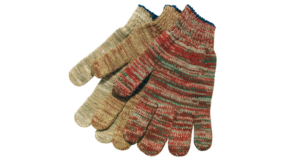 MCR Safety String Knit Work Gloves, 7 Gauge Heavy Weight, Multi-Color, Medium, 9643MM