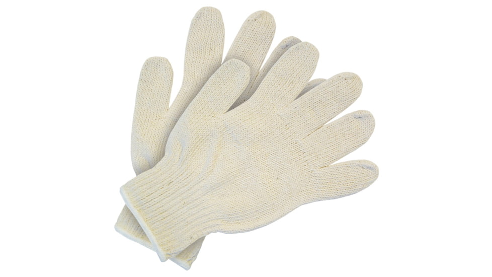 MCR Safety String Knit Work Gloves, 7 Gauge Regular Weight, 100% Cotton, Hemmed Cuff, Natural, Small, 9510SM