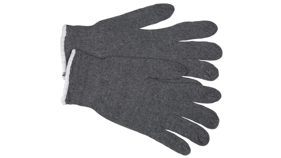 MCR Safety String Knit Work Gloves, 7 Gauge Regular Weight, 70% Cotton/30% Polyester, Hemmed Cuff, Gray, Small, 9637S