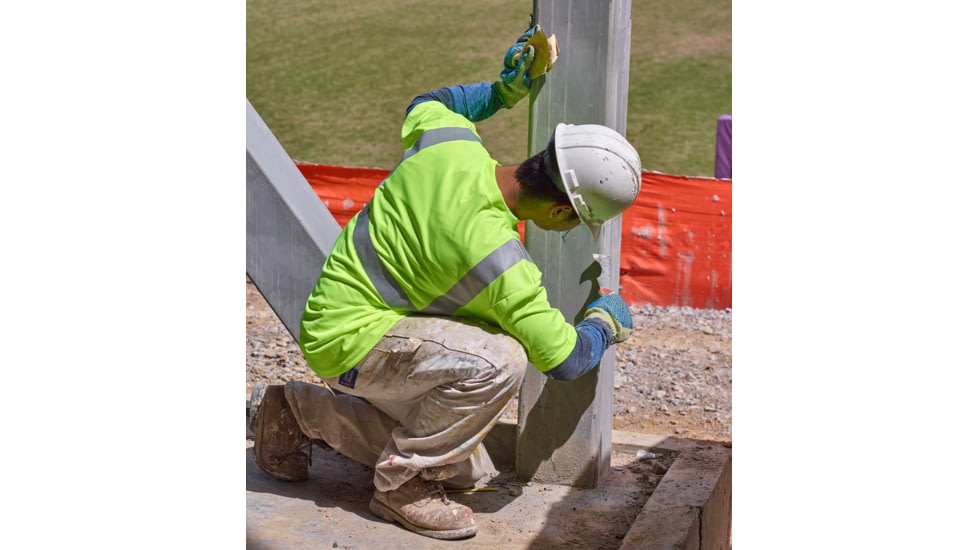 MCR Safety STSCL2MLX4 Hi Vis Safety Work T-Shirts, Soft Poly Birdseye Mesh, Short Sleeve and Tagless Design, ANSI 107 Type R Class 2, Fluorescent Lime, 4X, STSCL2MLX4