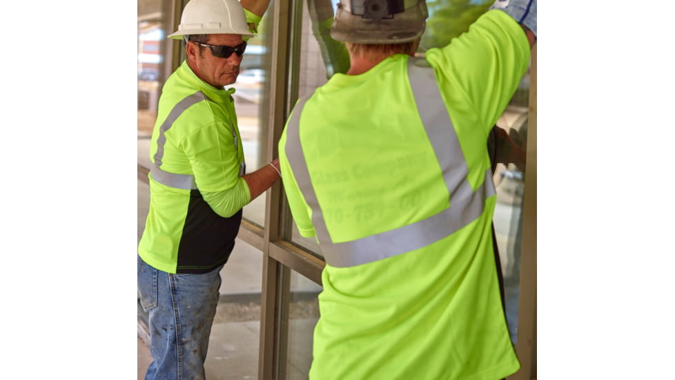MCR Safety STSCL2MSLX3 Hi Vis Safety Work T-Shirts, Soft Poly Birdseye Mesh, Short Sleeve and Tagless Design, ANSI 107 Type R Class 2, Fluorescent Lime, 3X, STSCL2MSLX3
