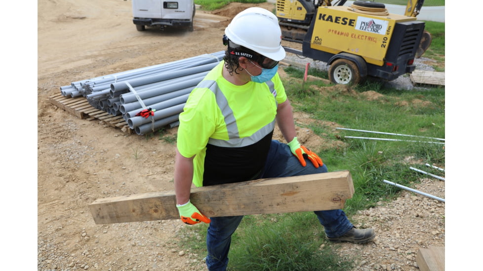 MCR Safety STSCL2MSLX3 Hi Vis Safety Work T-Shirts, Soft Poly Birdseye Mesh, Short Sleeve and Tagless Design, ANSI 107 Type R Class 2, Fluorescent Lime, 3X, STSCL2MSLX3