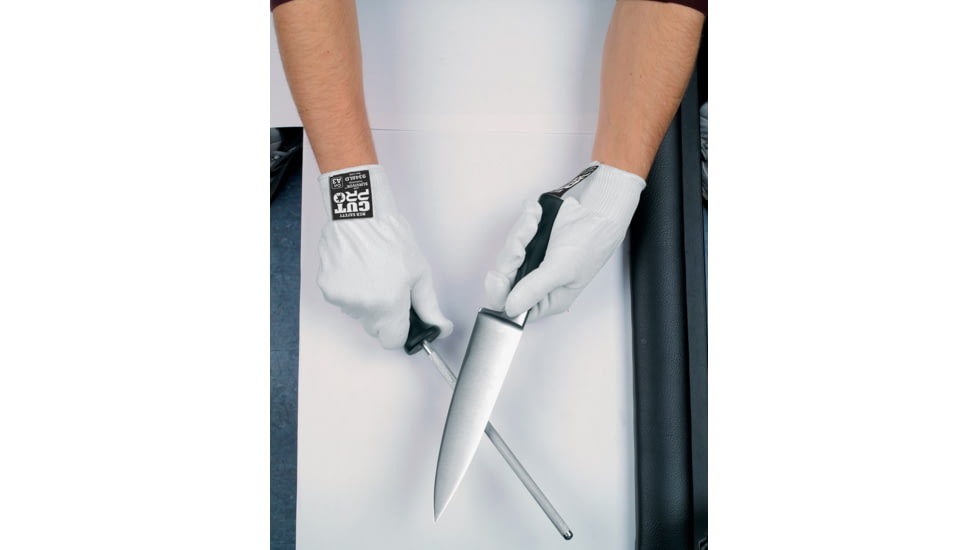 MCR Safety Survivor 13 Gauge Cut Resistant Work Gloves, Light Weight and Cool, White, Small, 9348SD