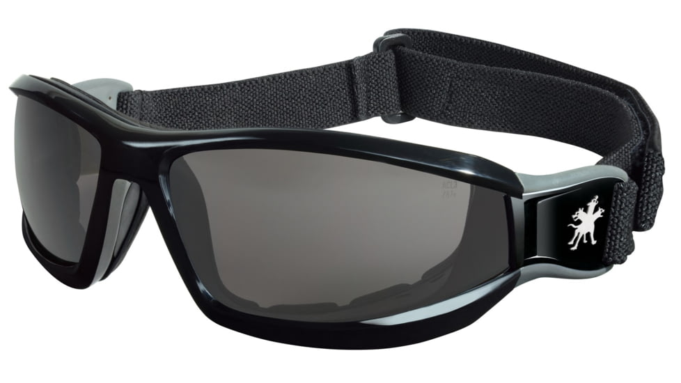 MCR Safety Swagger RP1 Series Safety Goggle, AV-AF Anti-Fog Coated Lenses, Foam Lined with Adjustable Strap, Gray, One Size, RP112AF