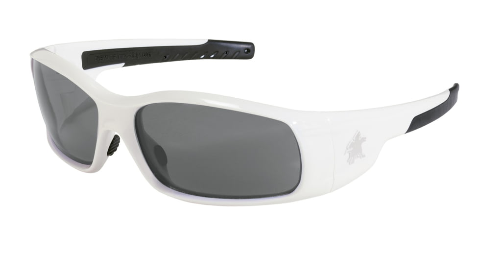 MCR Safety Swagger SR1 Series Safety Glasses with UV-AF Anti-Fog Coating, Soft Non-Slip Nose Piece and Temples, Gray, One Size, SR122AF