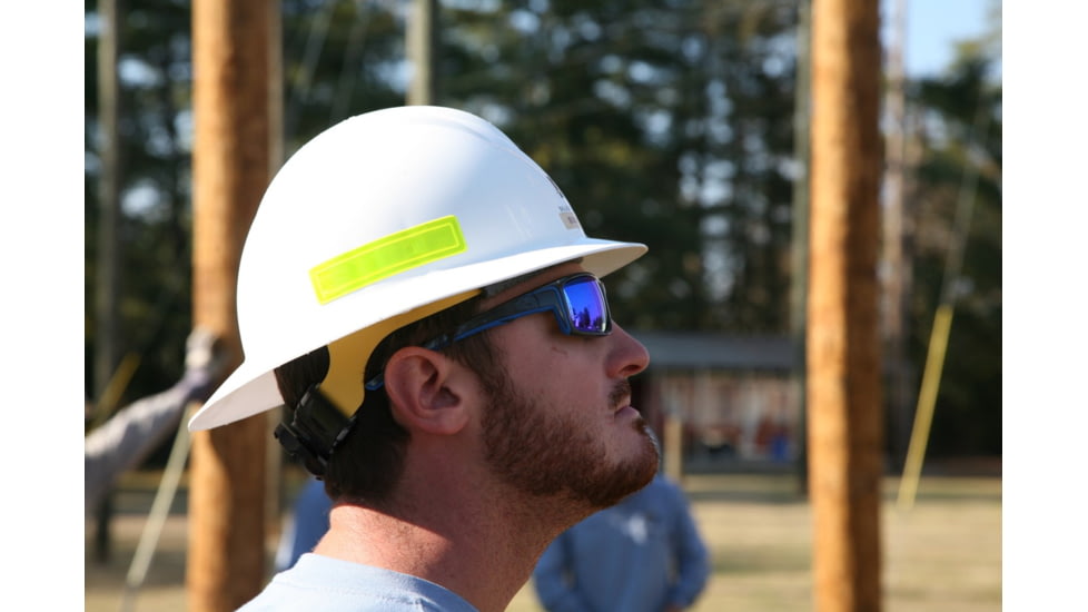 MCR Safety Swagger SR4 Series Safety Glasses, TPR from Temples to Nose Piece, Blue Diamond Mirror, One Size, SR438B