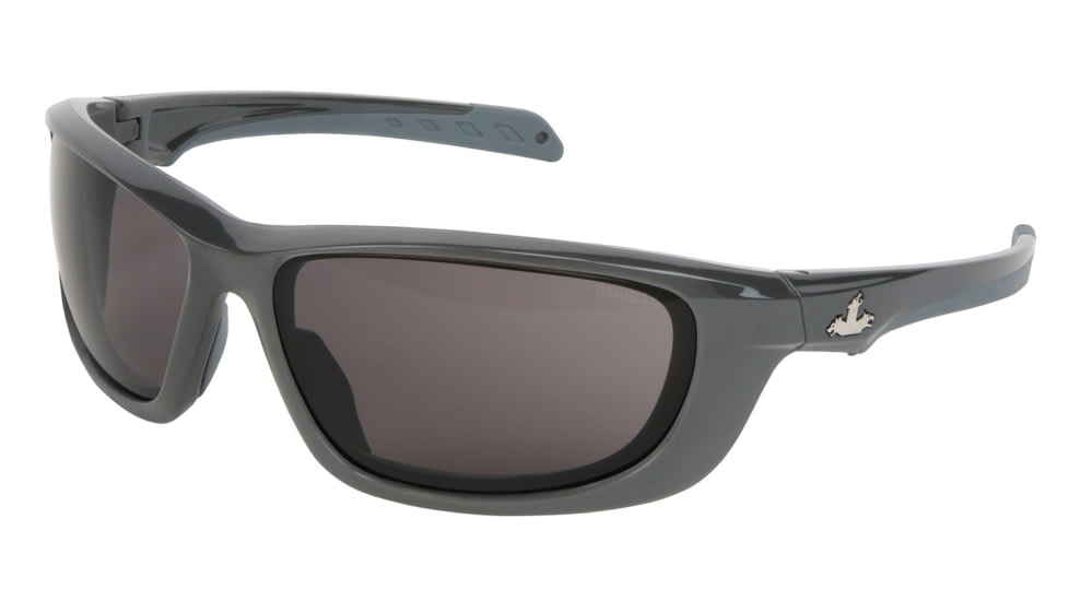 MCR Safety Swagger UD1 Series Safety Glasses, MAX3 Superior Anti-Scratch Coating, Co-Injected TPR over Polycarbonate Temples, Gray/ Crystal Gray, One Size, UD112P