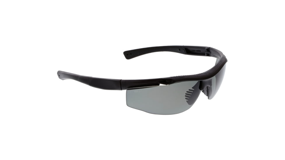 MCR Safety Tier1 T122 Tactical Gear Safety Glasses, Matte Black Frame, Grey MAX6 Superior Anti-Fog Lens, One Size, T12212P