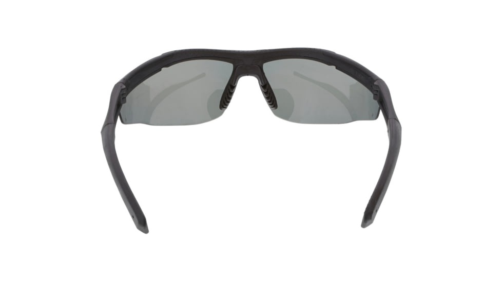 MCR Safety Tier1 T122 Tactical Gear Safety Glasses, Matte Black Frame, Grey MAX6 Superior Anti-Fog Lens, One Size, T12212P