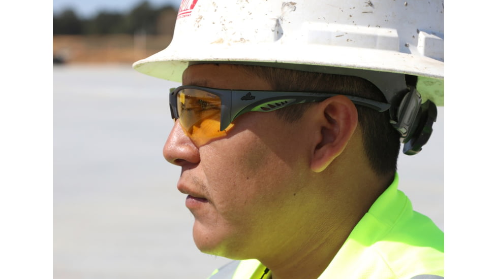 MCR Safety UD3 Series Safety Glasses, MAX6 Anti-Fog Coating, Amber, One Size, UD314PF