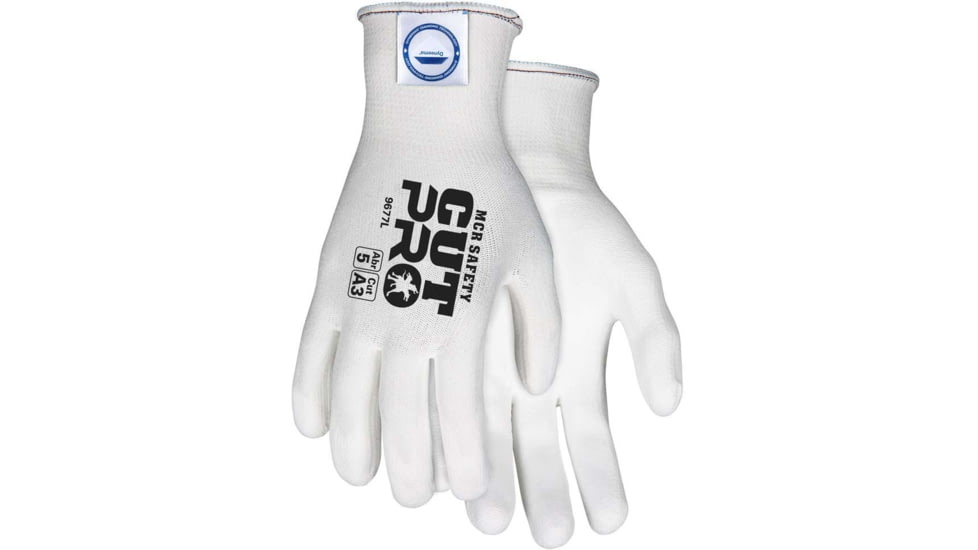 MCR Safety Ultra Tech Diamondtech White, White Pu - 9677M