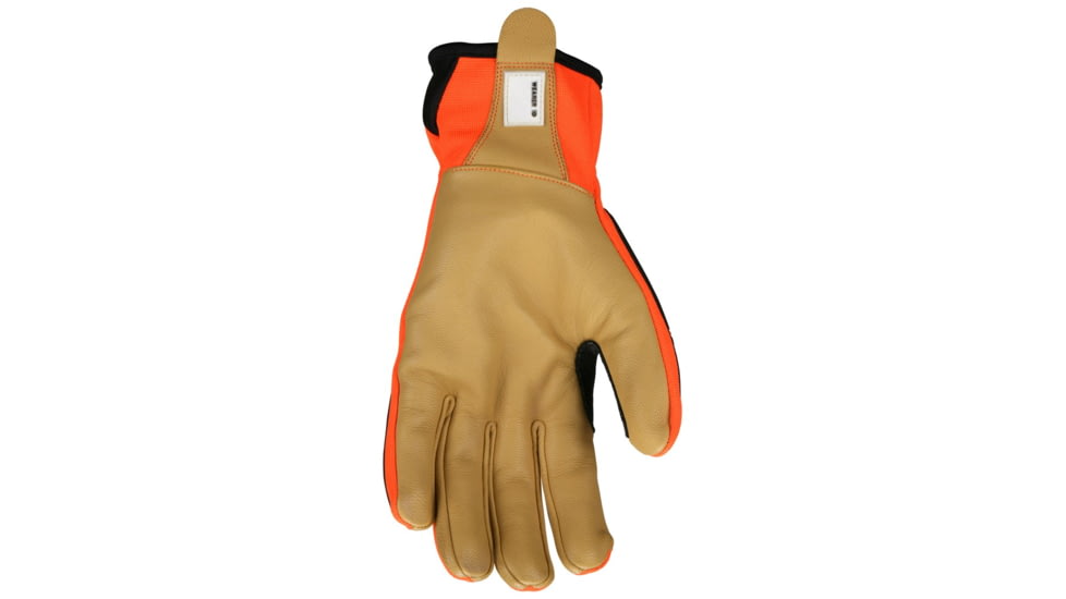 MCR Safety UltraTech Mechanics Hi-Vis Cut and Abrasion Resistant Gloves, DSM Dyneema Diamond Technology Lined, Goatskin Palm and TPR Back of Hand Protection, Gold, Small, MC503S