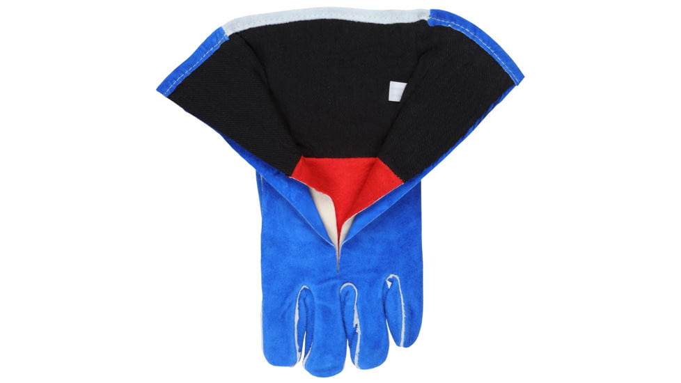 MCR Safety Welda-Beast Leather Welding Work Gloves, Foam Lined Select Side Split Leather, Reinforced Wing Thumb, Blue, X - Large, 4602