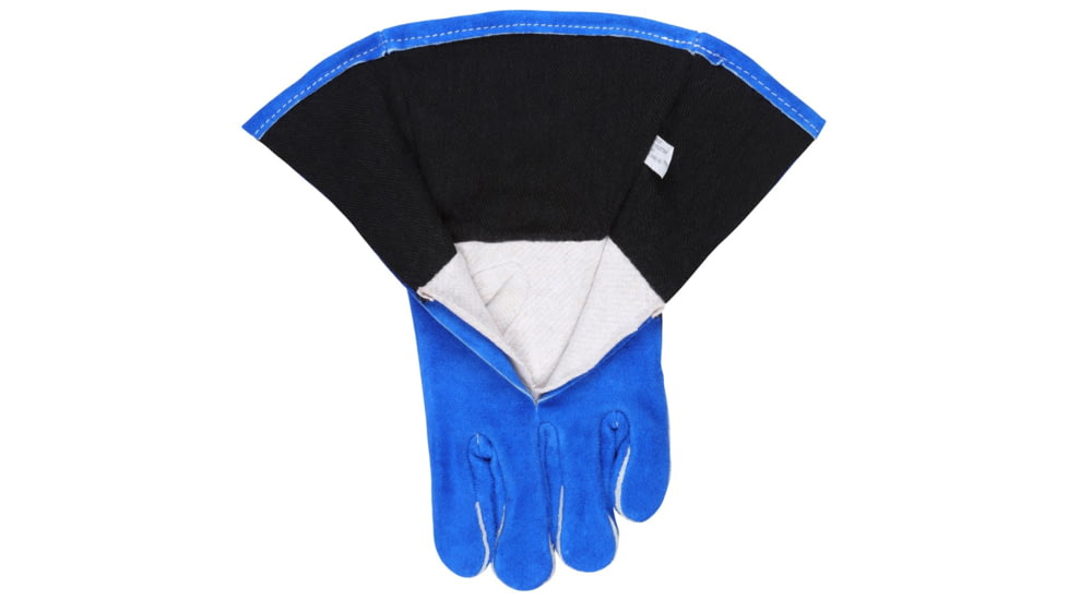 MCR Safety Welding Leather Work Gloves, Regular Shoulder Split Leather, Full Sock Jersey Lining, Blue, X - Large, 4501