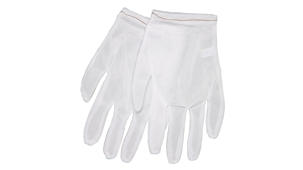 MCR Safety White Inspectors Gloves, Reversible and Hemmed, 100% Nylon, Low Lint, Straight Thumb, White, X - Large, 8700XL