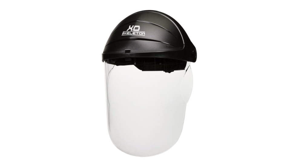 MCR Safety XO Skeleton Headgear and Polycarbonate 1 Piece Molded Face Shield, Clear, One Size, 104