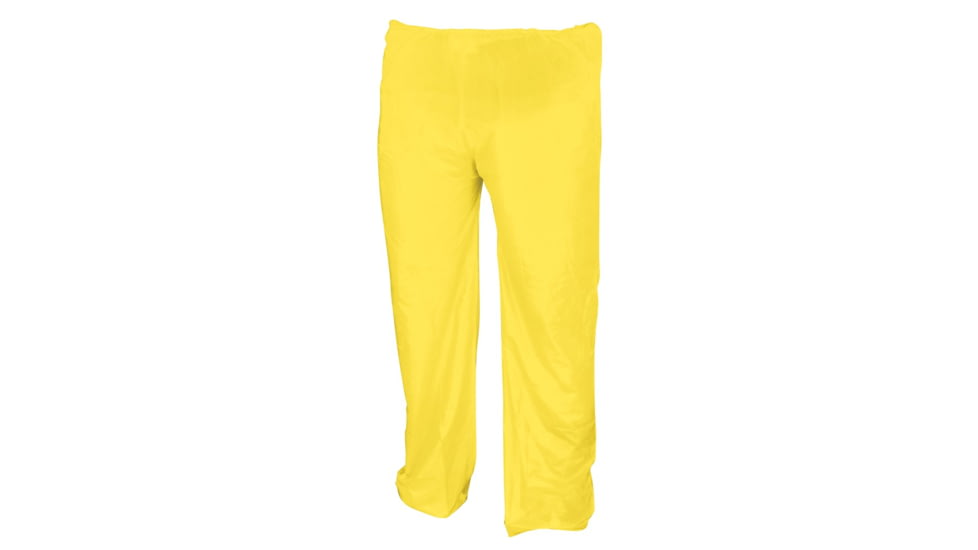 MCR Safety Zodiac Series Lightweight 3 Piece Waterproof Rain Suit, .10mm Single Ply PVC, Rain Jacket, Detachable Hood and Bib Pants, Yellow, 4X, O503X4