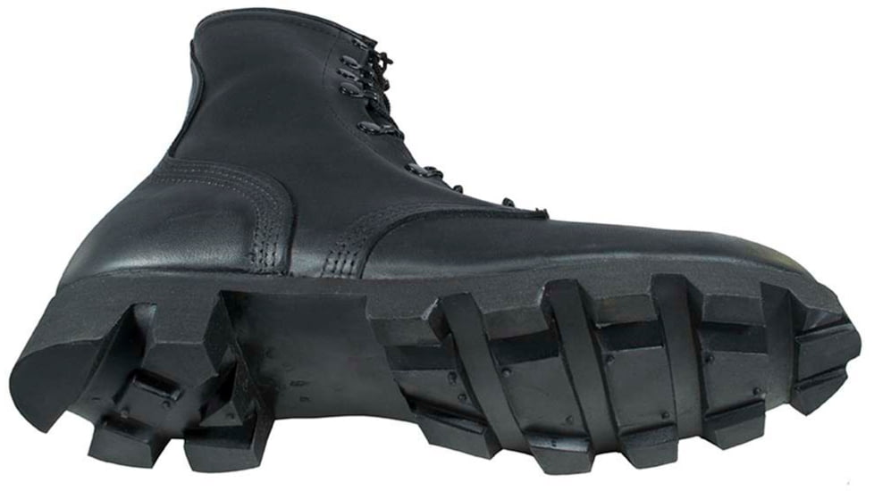 McRae Footwear All-Leather Vulcanized Combat Boot w/ Panama Outsole - Mens, Black, 12, 6189-12