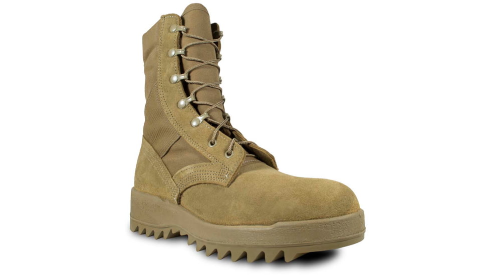 McRae Footwear Hot Weather Coyote Ripple Sole Combat Boot w/ Vibram Ripple Outsole, Coyote, 8.5, 8188-8.5