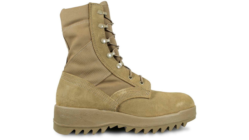 McRae Footwear Hot Weather Coyote Ripple Sole Combat Boot w/ Vibram Ripple Outsole, Coyote, 8.5, 8188-8.5