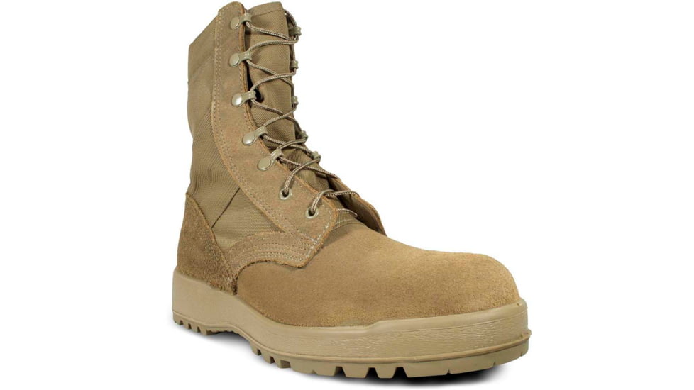 McRae Footwear Mil-Spec Hot Weather Coyote Boot w/ Vibram Sierra Outsole, Coyote, 7, 8189-7