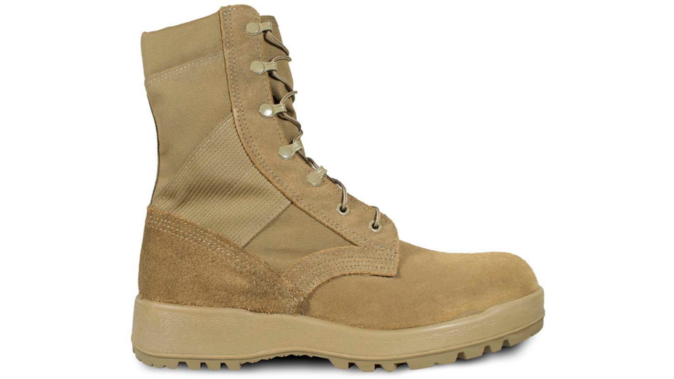 McRae Footwear Mil-Spec Hot Weather Coyote Boot w/ Vibram Sierra Outsole, Coyote, 7, 8189-7