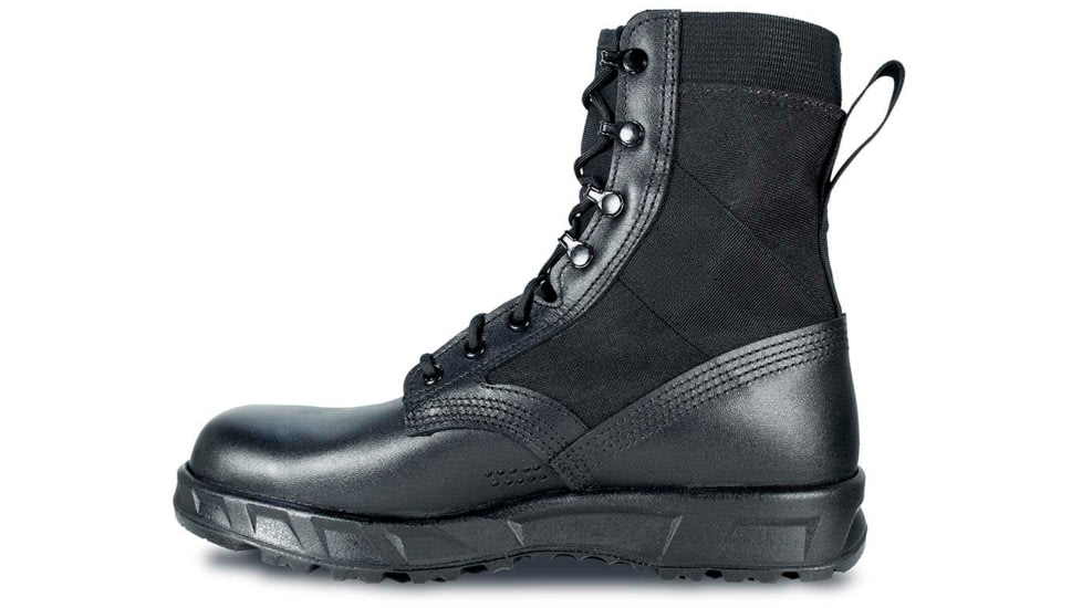 McRae Footwear T2 Ultra Light Hot Weather Combat Boot-Black w/ Vibram P439R, Black, 8, 9301-8
