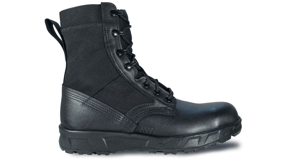 McRae Footwear T2 Ultra Light Hot Weather Combat Boot-Black w/ Vibram P439R, Black, 8, 9301-8