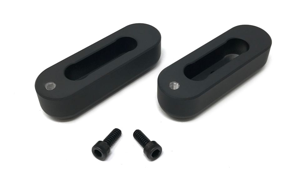 McRees Precision Accu-Tac HD-50 Bi-Pod Slider Feet, Black, MMS-HD50-RND-FEET-BLK