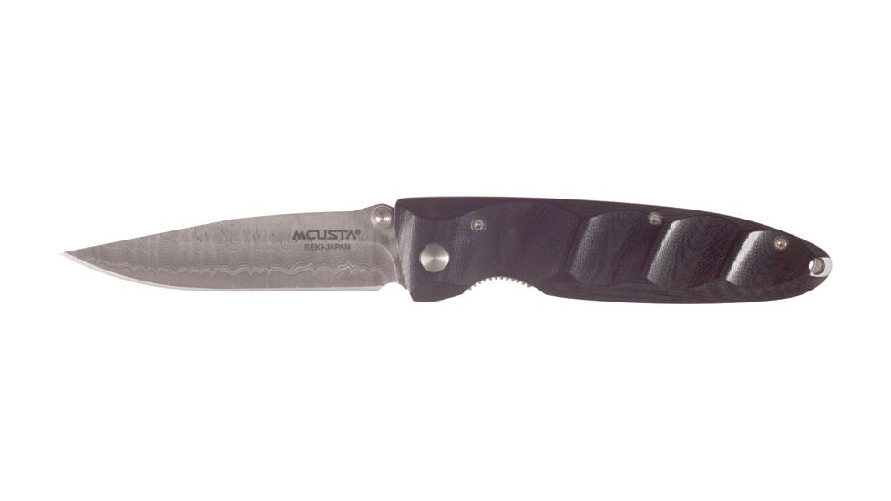 MCUSTA Damascus Basic Folder Knife, 4.25in. Closed MCU12D