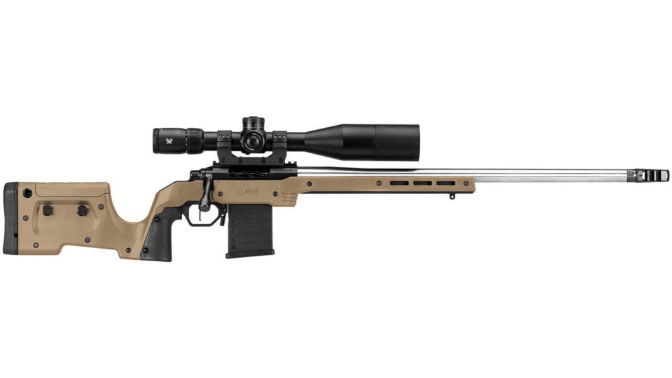 MDT XRS, Rifle Chassis, Ruger American Short Action, Matte Finish, Flat Dark Earth, 105345-FDE