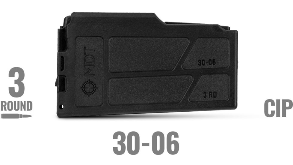MDT 106255-BLK AICS Magazine 3rd 30.06 Black Polymer