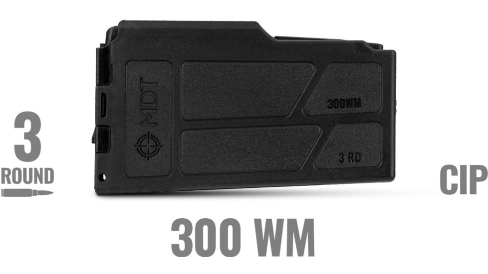 MDT 106256-BLK AICS Magazine 3rd 300 WM Black Polymer