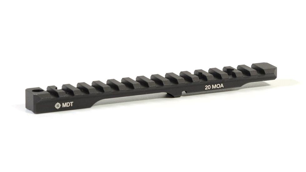 MDT 20 MOA Picatinny Scope Base, Tikka T1x Rimfire, Black, Picatinny, 104505-BLK