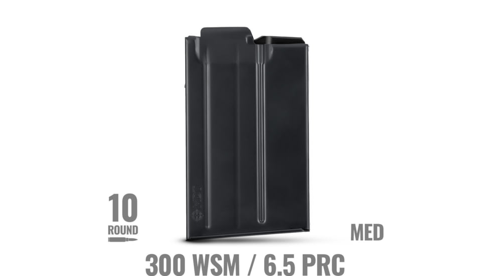 MDT 301 WSM/6.5 PRC 10 Round Rifle Magazine, Black, 104734-BLK-10RD