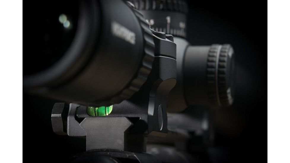 MDT 30mm Elite Scope Ring, 0.820 inch, Low,  No Bubble Level, Black 102708-BLK