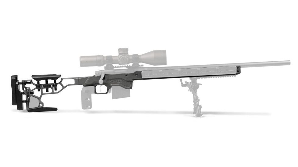 MDT ACC Chassis System, CZ 455 - 22LR / 17HMR, Right Position, Cerakote Tactical Grey, 104305-GRY