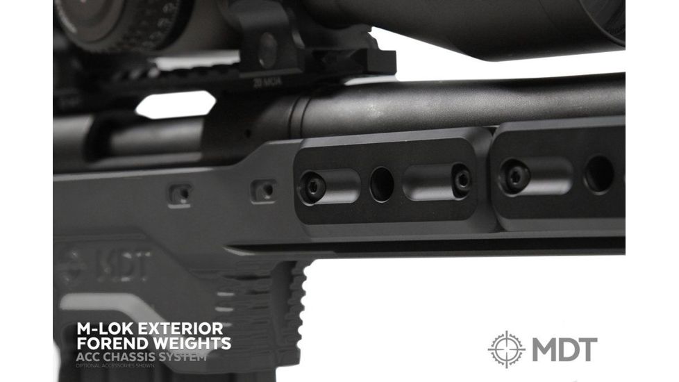 MDT ACC Chassis System-Remington 700 LA, Black, Right Hand, 104453-BLK