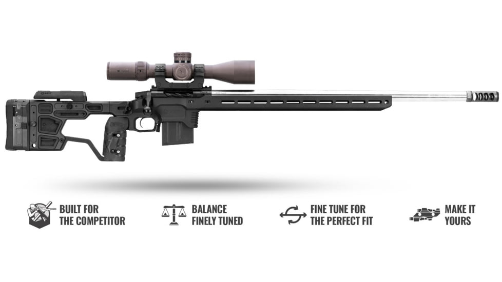 MDT ACC Elite Chassis System, Remington 700 SA, Right Hand, Black, 106557-BLK