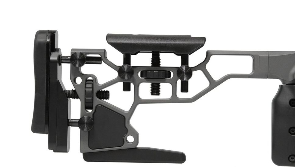 MDT ACC Rifle Chasis System w/Skelton Stock, Howa 1500/Weatherby Vanguard Short Action, Grey 104069-GRY