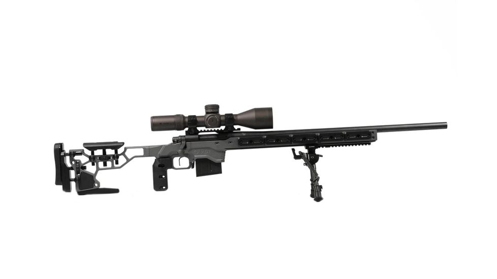 MDT ACC Rifle Chasis System w/Skelton Stock, Howa 1500/Weatherby Vanguard Short Action, Grey 104069-GRY