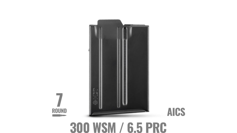 MDT AICS Metal Magazine .300 WSM/6.5 PRC, 7 Round, Short Action, Black, 104979-BLK